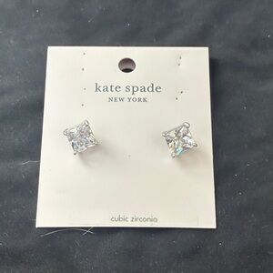 Kate Spade Kids' Silver Cubic Zirconia Earrings